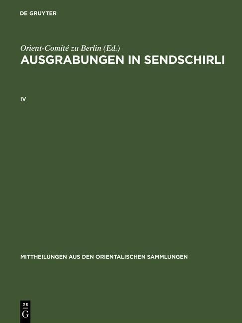 Produktbild: Ausgrabungen in Sendschirli. IV