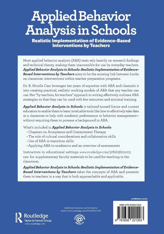 Produktbild: Applied Behavior Analysis in Schools