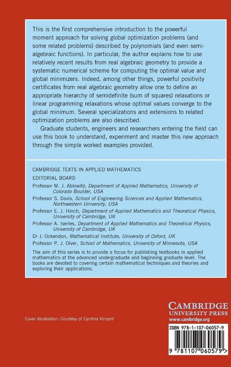 Produktbild: An Introduction to Polynomial and Semi-Algebraic Optimization