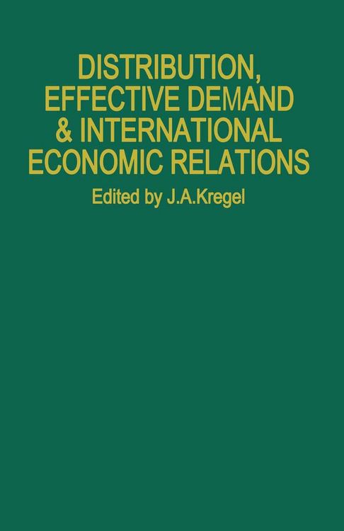 Produktbild: Distribution, Effective Demand and International Economic Relations