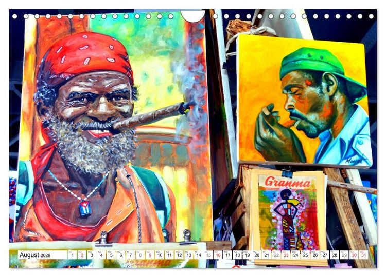 Produktbild: Cuban Cigars - Blue haze in Havana (Wall Calendar 2026 DIN A4 landscape), CALVENDO 12 Month Wall Calendar