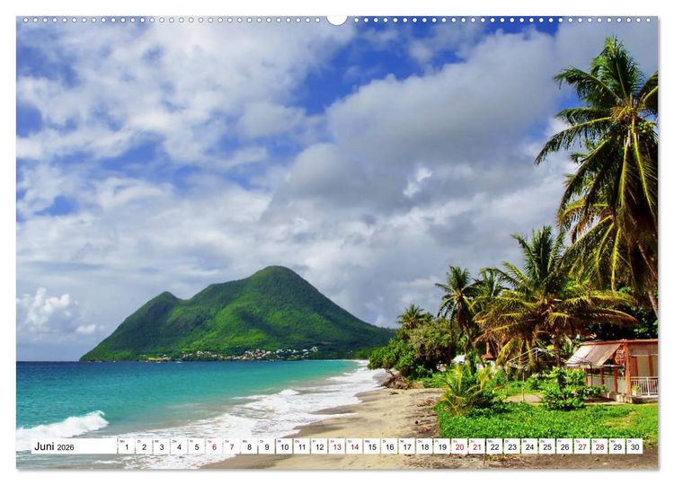 Produktbild: Martinique, die Traumstr&auml;nde (Wandkalender 2026 DIN A2 quer), CALVENDO Monatskalender
