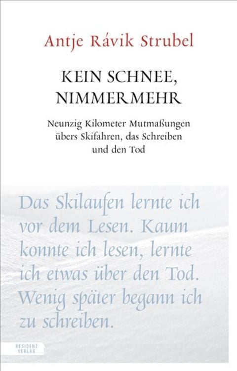 Bild vom Artikel Kein Schnee, nimmermehr vom Autor Antje Rávik Strubel