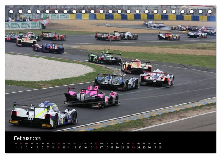 Produktbild: 24 Stunden in Le Mans (Tischkalender 2025 DIN A5 quer), CALVENDO Monatskalender