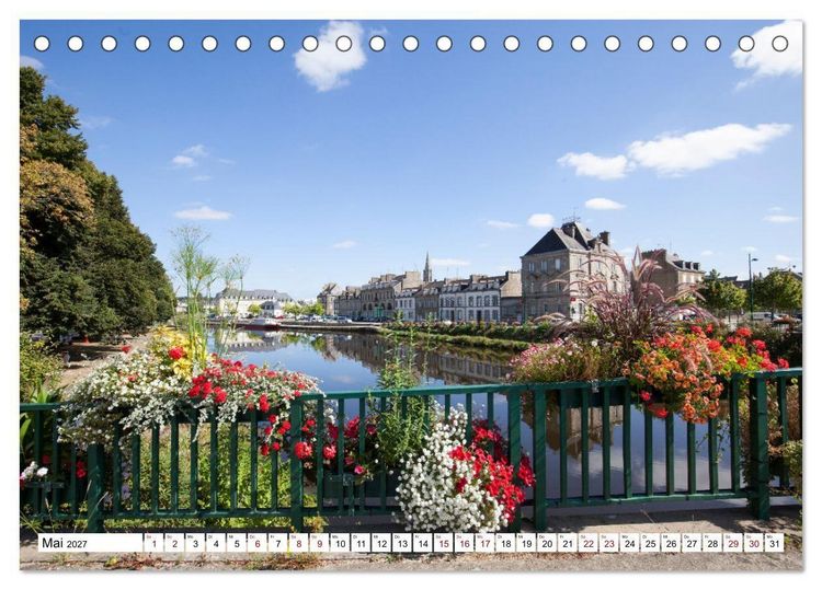 Produktbild: Hausbooturlaub Frankreich - Bretagne (Tischkalender 2027 DIN A5 quer), CALVENDO Monatskalender