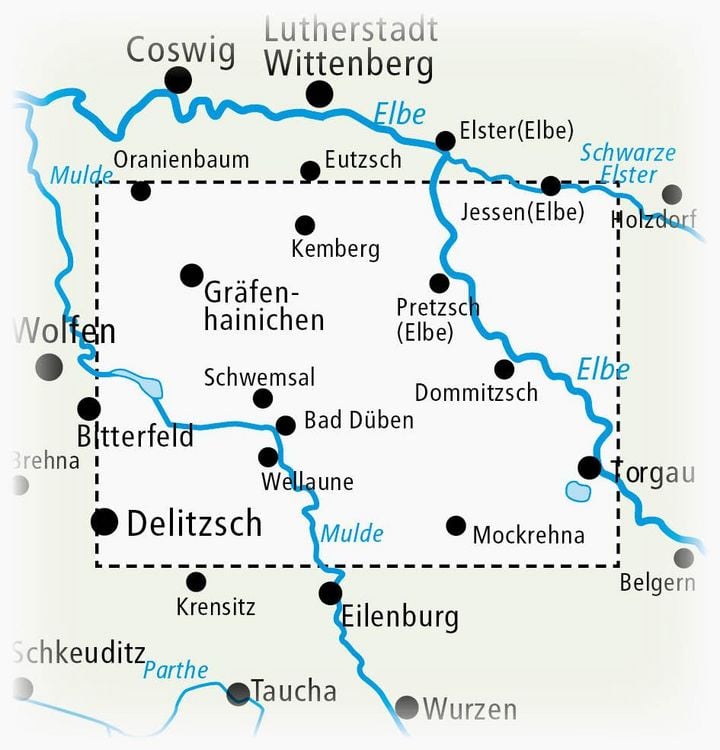 Produktbild: Naturpark D&uuml;bener Heide, Gr&auml;fenheinichen - Bad D&uuml;ben - Delitzsch - Torgau 1:60 000