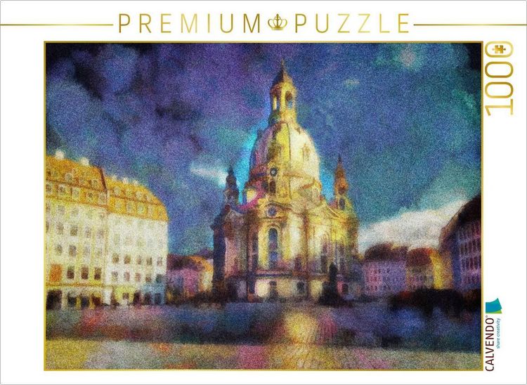 Produktbild: CALVENDO Puzzle Frauenkirche in Dresden, Deutschland | 1000 Teile Lege-Gr&ouml;&szlig;e 64x48cm Foto-Puzzle f&uuml;r gl&uuml;ckliche Stunden