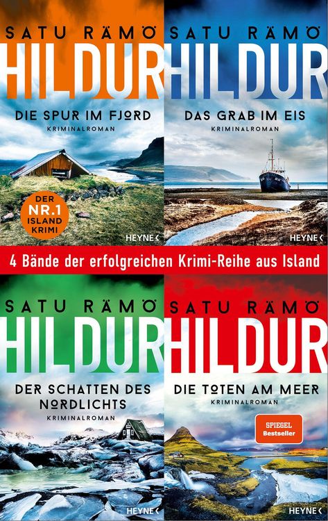 Produktbild: Die Hildur-Reihe Band 1-4: Die Spur im Fjord / Das Grab im Eis / Der Schatten des Nordlichts / Die Toten am Meer (4in1-Bundle)