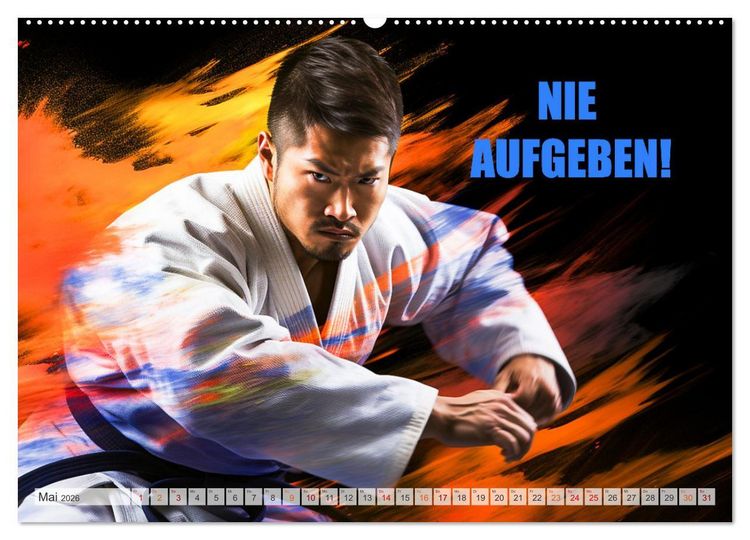 Produktbild: Judo und Motivation (hochwertiger Premium Wandkalender 2026 DIN A2 quer), Kunstdruck in Hochglanz