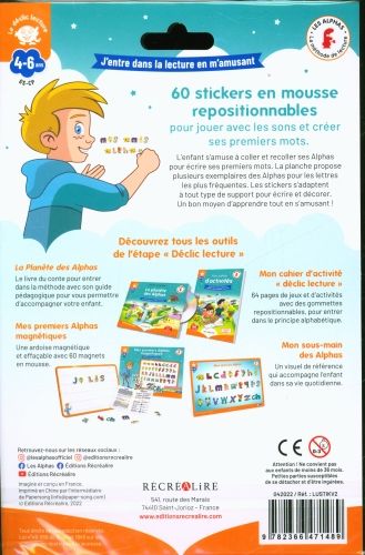 Produktbild: Mes 60 stickers Les Alphas : 4-6 ans