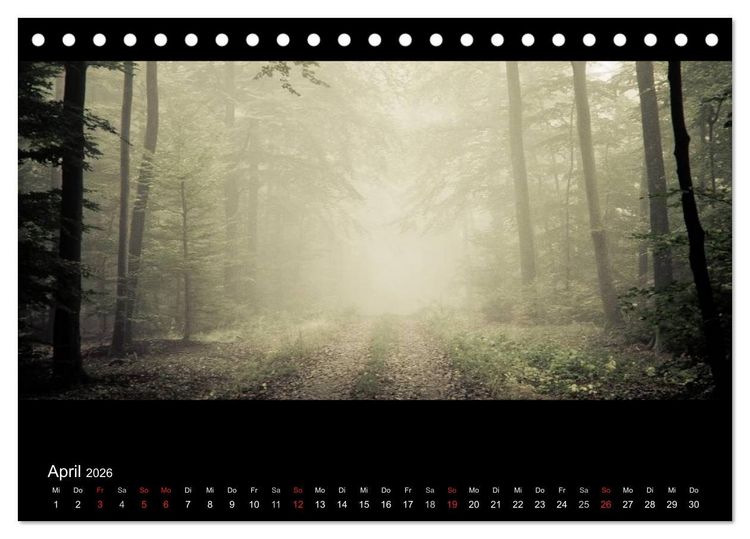 Produktbild: NEBEL (Tischkalender 2026 DIN A5 quer), CALVENDO Monatskalender