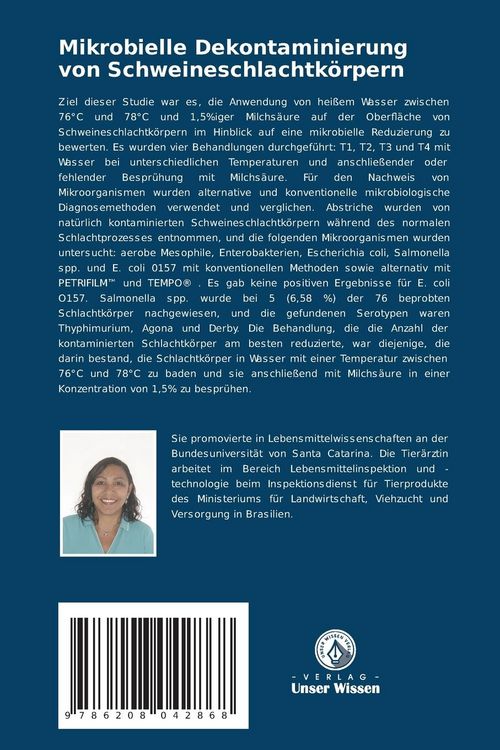 Produktbild: Mikrobielle Dekontaminierung von Schweineschlachtk&ouml;rpern