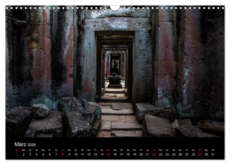 Produktbild: Tempel rund um Angkor Wat (Wandkalender 2026 DIN A3 quer), CALVENDO Monatskalender