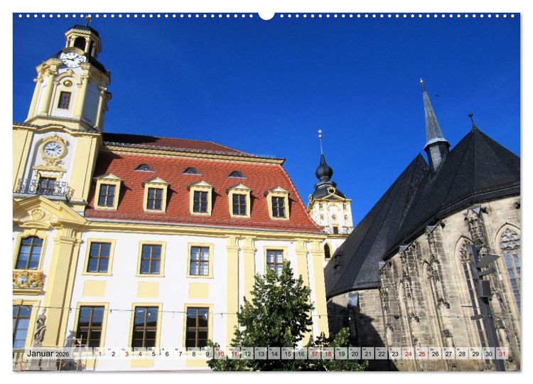 Produktbild: Burgenlandkreis - Naumburg, Wei&szlig;enfels, Zeitz (hochwertiger Premium Wandkalender 2026 DIN A2 quer), Kunstdruck in Hochglanz