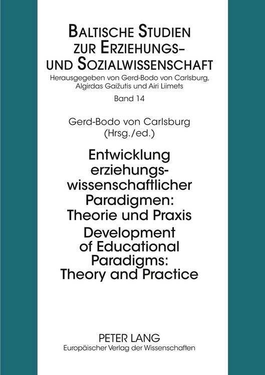 Produktbild: Development of Educational Paradigms: Theory and Practice- Entwicklung erziehungswissenschaftlicher Paradigmen: Theorie und Praxis