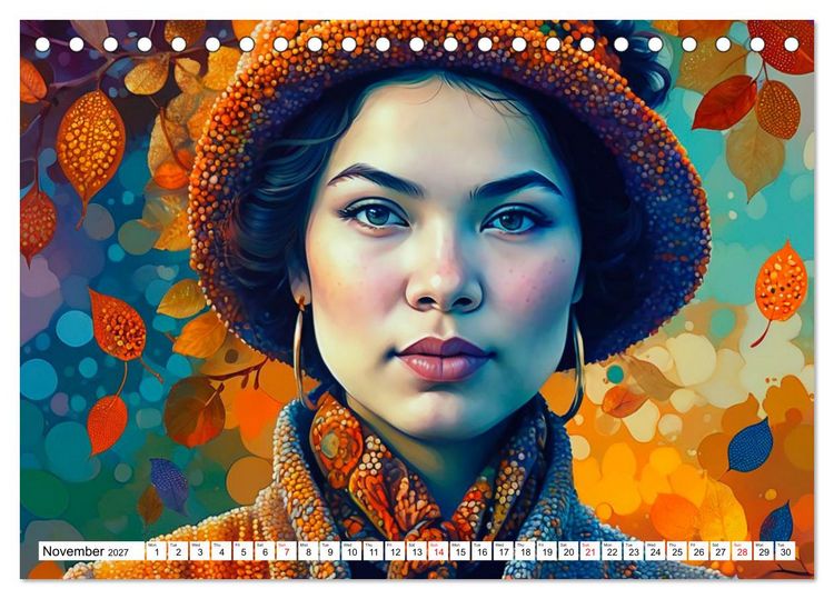 Produktbild: Daphne&rsquo;s Habitats, the Graphic Worlds of a Digital Muse (Desk Calendar 2027 DIN A5 landscape), CALVENDO 12 Month DeskCalendar