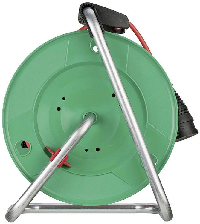 Produktbild: Brennenstuhl 1098560001 Kabeltrommel 38m Rot (matt) Schutzkontakt-Stecker