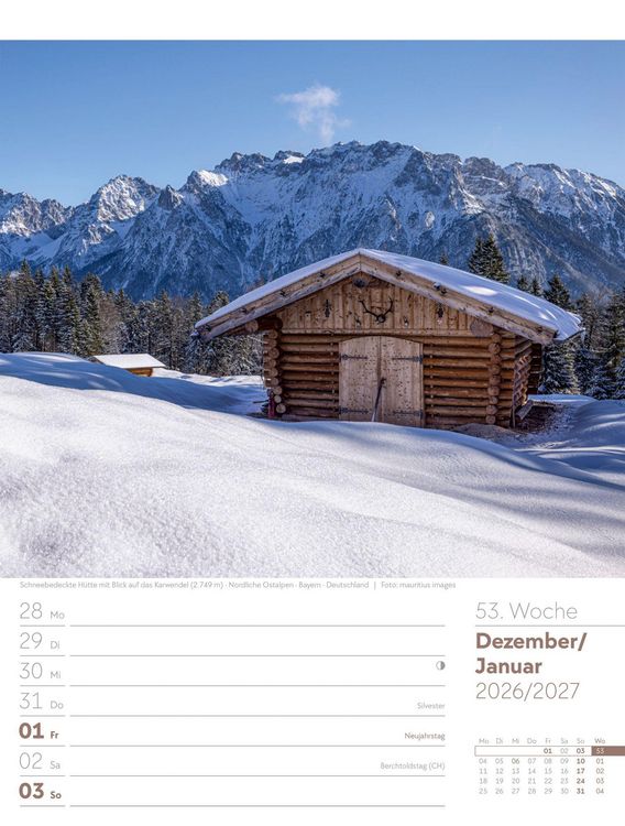 Produktbild: Faszination Alpenwelt Wochenplaner Kalender 2027
