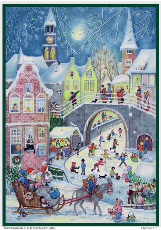 Produktbild: Adventskalender "Buntes Treiben an der Br&uuml;cke"