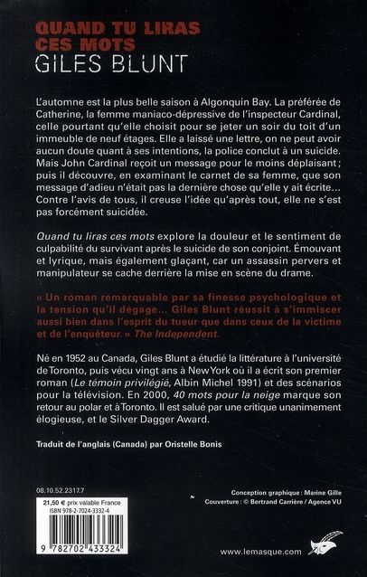 Produktbild: Quand Tu Liras Ces Mots
