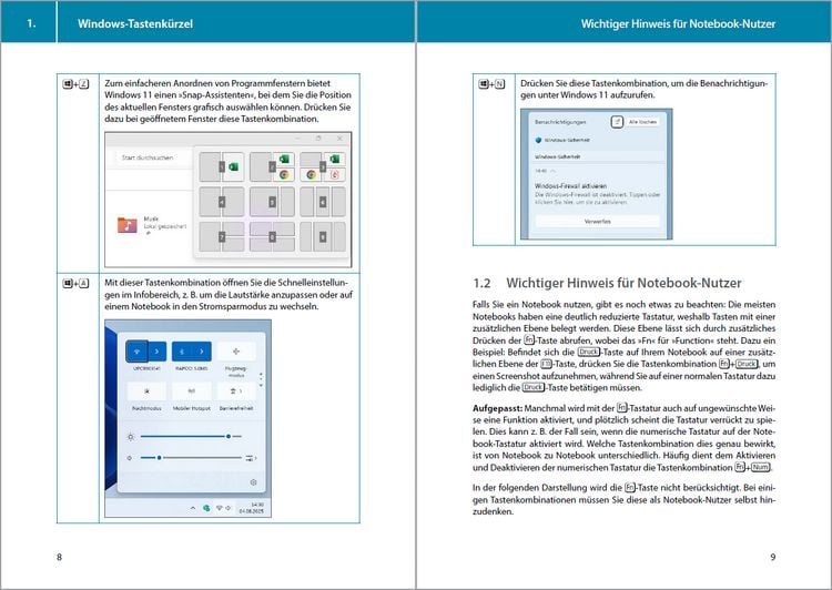 Produktbild: Tastenkombinationen f&uuml;r Windows 11, 10, 8.1, 7 & Microsoft 365, Office 2024 - 2010 - Alle wichtigen Funktionen