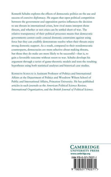 Produktbild: Democracy and Coercive Diplomacy