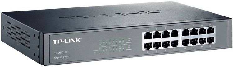 Produktbild: TP-LINK TL-SG1016D TL-SG1016D Netzwerk Switch 16 Port 1 GBit/s