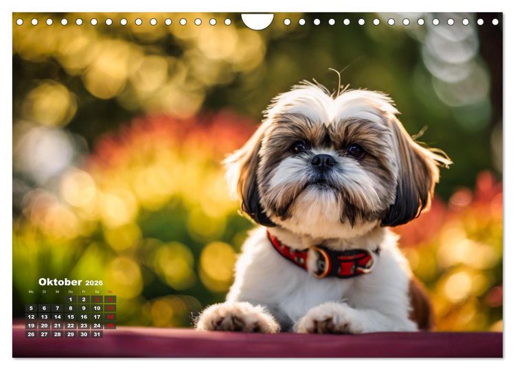 Produktbild: Shih Tzu - der wuschelige Hund aus Tibet (Wandkalender 2026 DIN A4 quer), CALVENDO Monatskalender