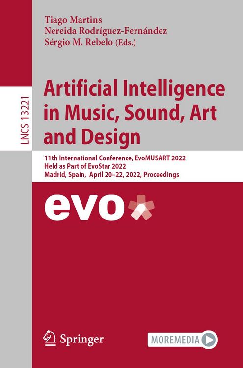 Produktbild: Artificial Intelligence in Music, Sound, Art and Design