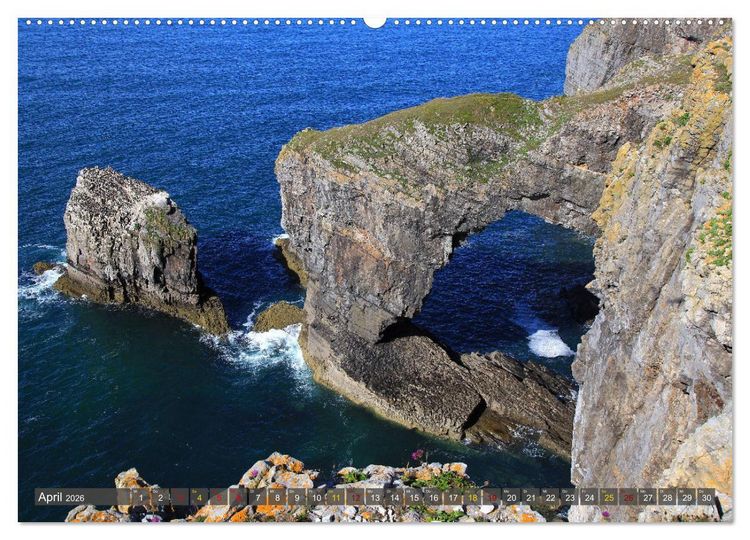 Produktbild: Naturwunder Wales (Wandkalender 2026 DIN A2 quer), CALVENDO Monatskalender
