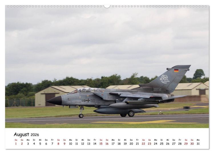 Produktbild: Milit&auml;rjets Panavia Tornado (hochwertiger Premium Wandkalender 2026 DIN A2 quer), Kunstdruck in Hochglanz