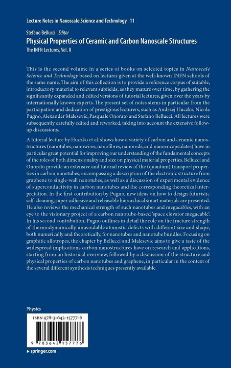 Produktbild: Physical Properties of Ceramic and Carbon Nanoscale Structures