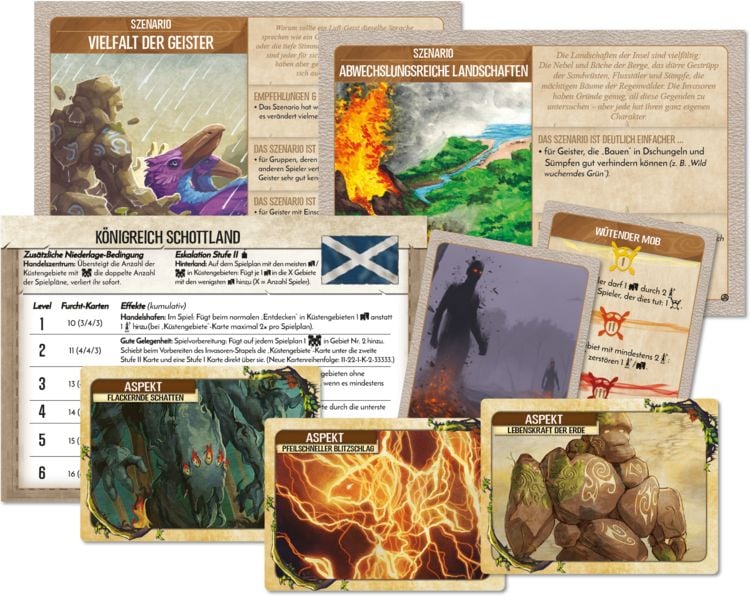 Produktbild: Spirit Island: Nation Schottland, Szenarien und Kartenerweiterung (Promo)