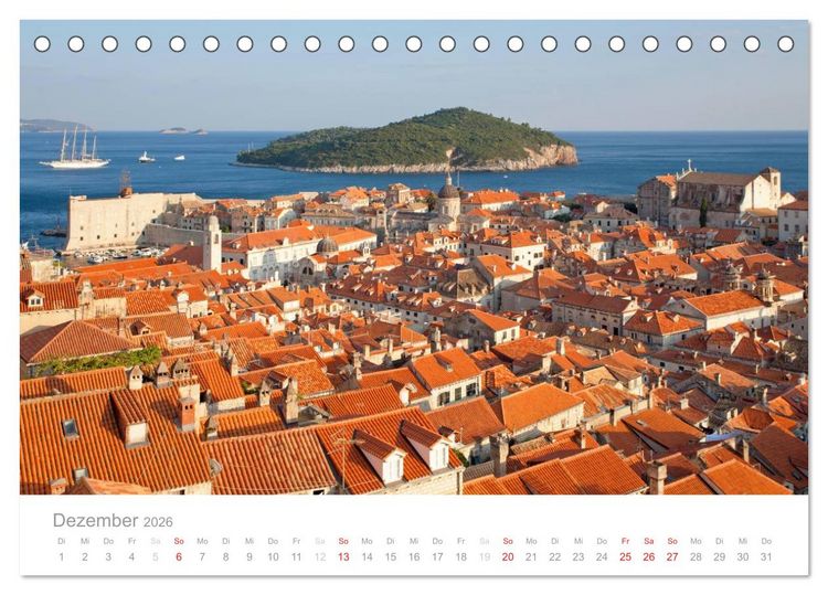 Produktbild: Kroatische Adriak&uuml;ste (Tischkalender 2026 DIN A5 quer), CALVENDO Monatskalender