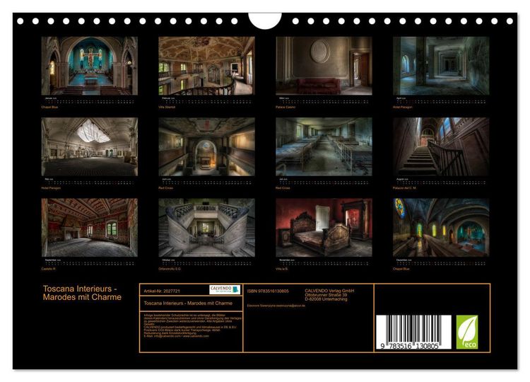 Produktbild: Toscana Interieurs - Marodes mit Charme (Wandkalender 2026 DIN A4 quer), CALVENDO Monatskalender