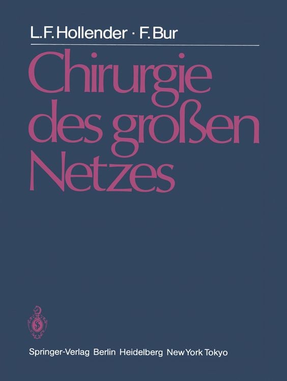 Produktbild: Chirurgie des gro&szlig;en Netzes