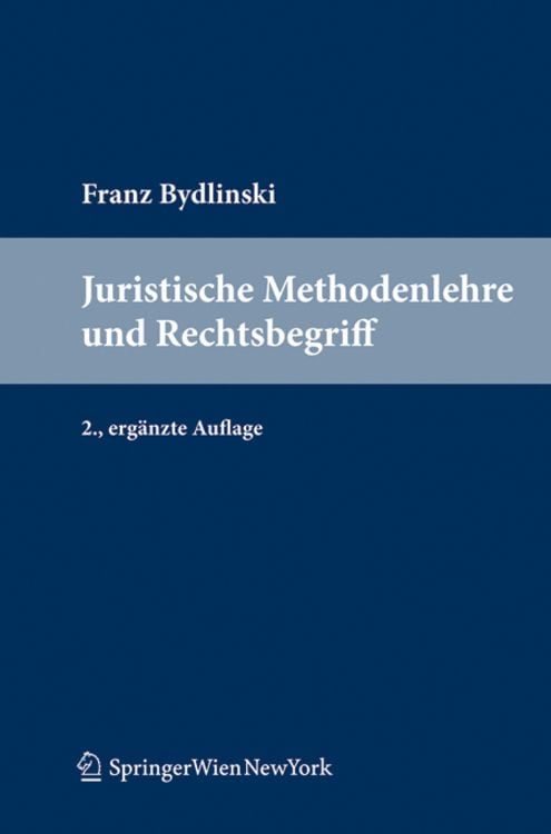 Produktbild: Juristische Methodenlehre und Rechtsbegriff