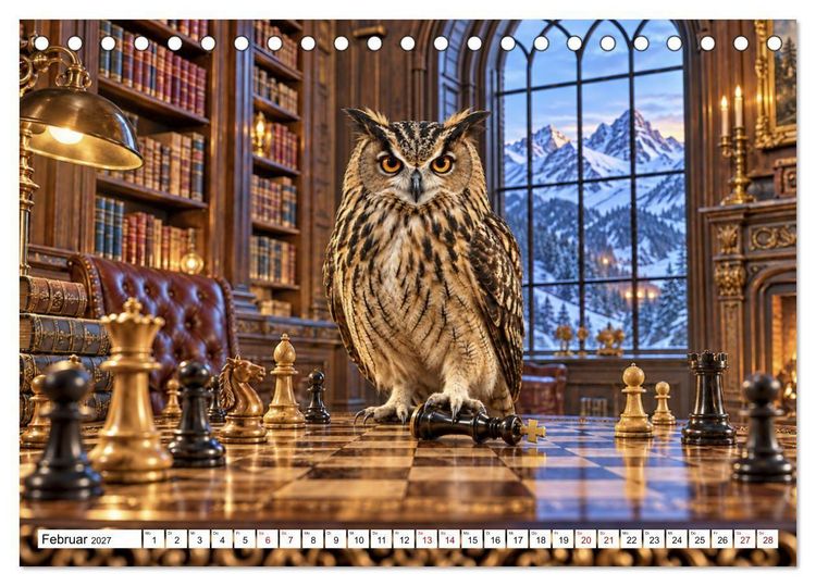 Produktbild: NICHT MEIN PROBLEM - Tiere mit Charakter (Tischkalender 2027 DIN A5 quer), CALVENDO Monatskalender
