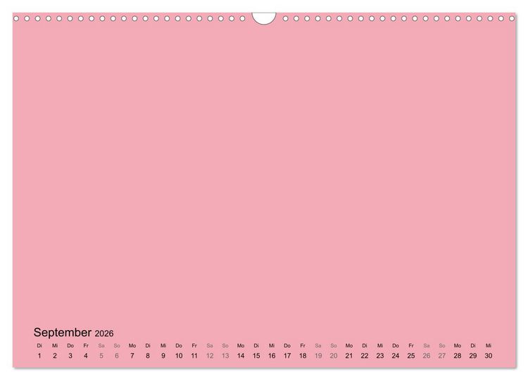 Produktbild: DIY Bastel-Kalender -Warme Pastell Farben- Zum Selbstgestalten (Wandkalender 2026 DIN A3 quer), CALVENDO Monatskalender