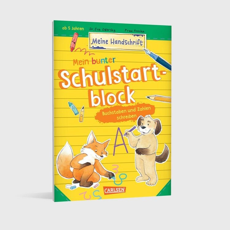 Produktbild: Mein bunter Schulstartblock: Buchstaben und Zahlen schreiben