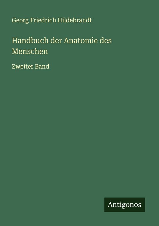 Produktbild: Handbuch der Anatomie des Menschen