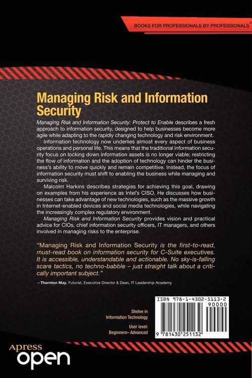 Produktbild: Managing Risk and Information Security