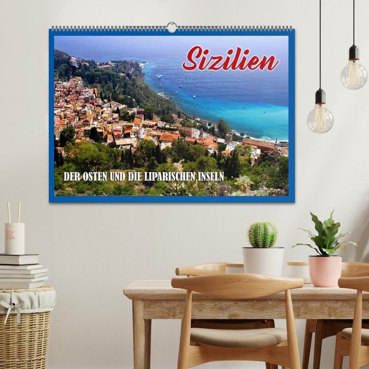 Produktbild: Sizilien - der Osten und die Liparischen Inseln (Wandkalender 2026 DIN A2 quer), CALVENDO Monatskalender