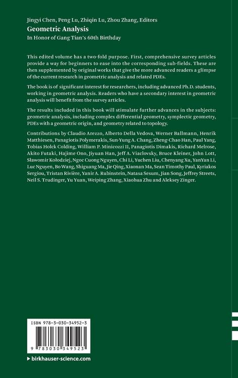 Produktbild: Geometric Analysis