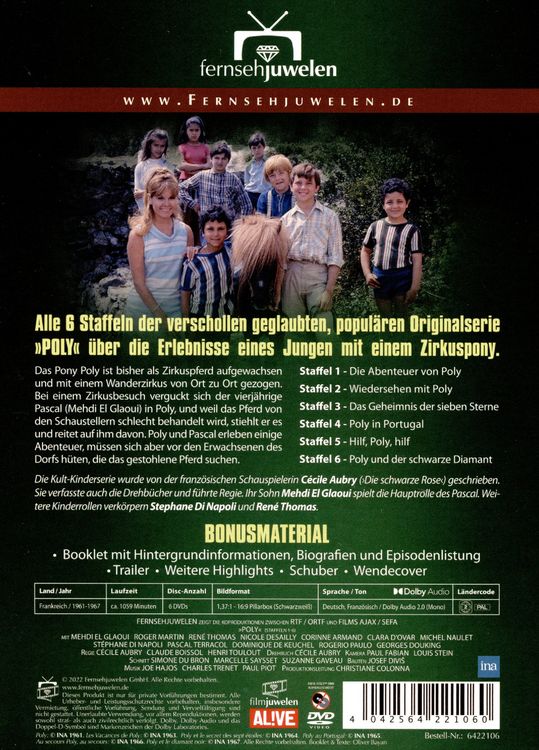 Produktbild: Poly - Staffeln 1-6 Gesamtedition (Fernsehjuwelen) [6 DVDs]