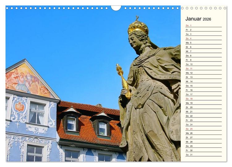 Produktbild: Bamberg und Fr&auml;nkische Schweiz (Wandkalender 2026 DIN A3 quer), CALVENDO Monatskalender