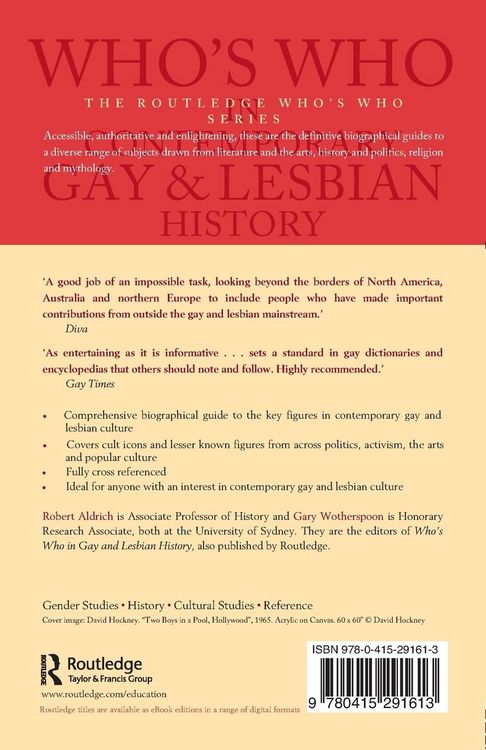 Produktbild: Who's Who in Contemporary Gay and Lesbian History
