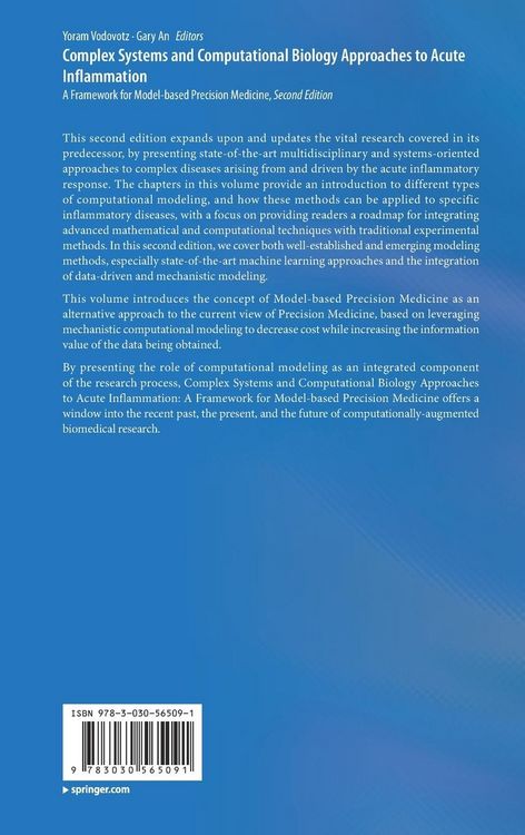 Produktbild: Complex Systems and Computational Biology Approaches to Acute Inflammation