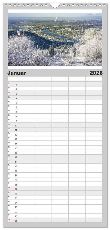 Produktbild: Familienplaner 2026 - Mein Heidelberg - Unterwegs zwischen Neckar und Altstadt mit 5 Spalten (Wandkalender, 21 x 45 cm) CALVENDO