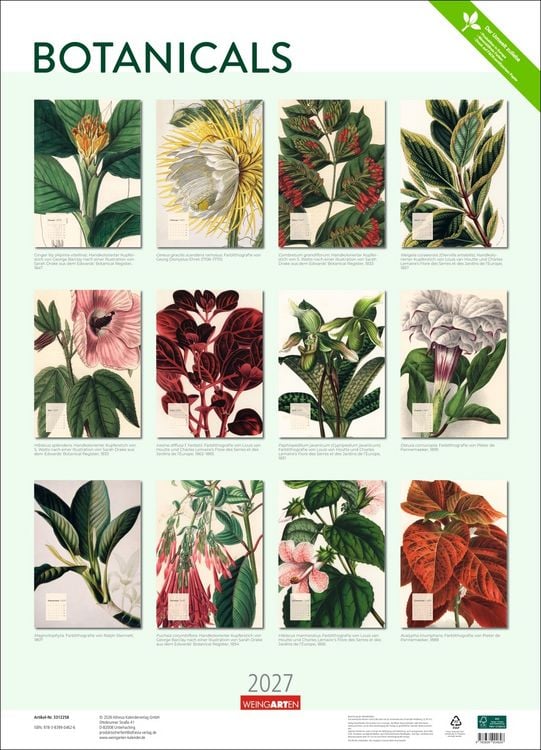 Produktbild: Botanicals Kalender 2027